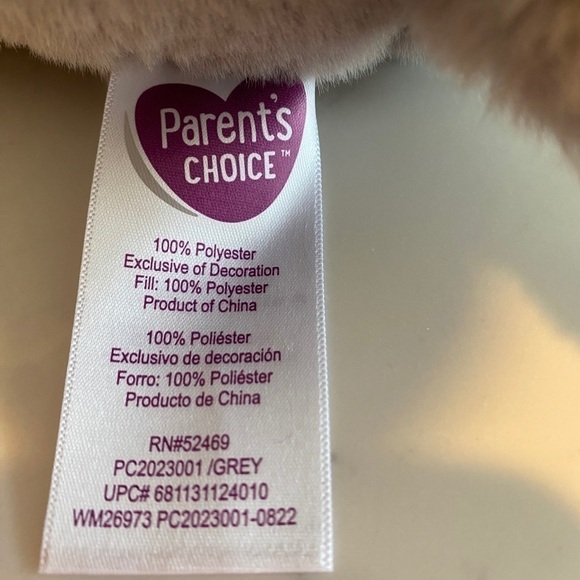 Parent's Choice Baby & Toddler White & Gray Dot Blanket & Plush Elephant Toy Set - Picture 9 of 14